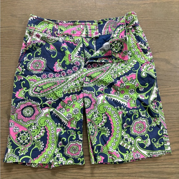 Lilly Pulitzer Randy Bermuda Royal Poinciana cotton size 2 - Picture 2 of 9
